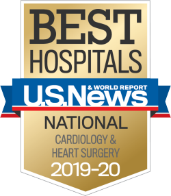 Insignia de los Mejores Hospitales Cardiología Cirugía Cardíaca 2019-20