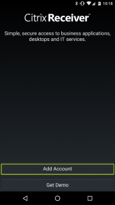 Configuración de Citrix Receiver