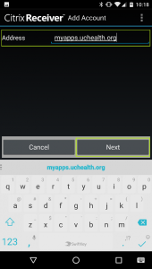 Configuración de Citrix Receiver