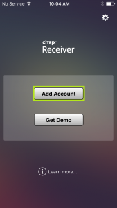 Configuración de Citrix Receiver